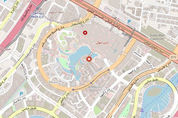 Map showing Karma Kafe in Dubai