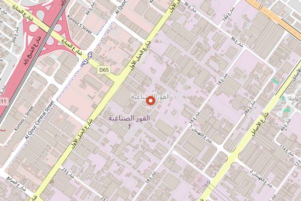 Map showing The Lime Tree Cafe and Kitchen in Dubai
