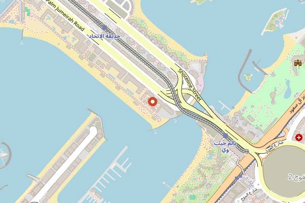 Map showing Maiden Shanghai in Dubai
