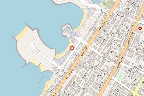 Map showing Al Ijaza Cafeteria in Dubai