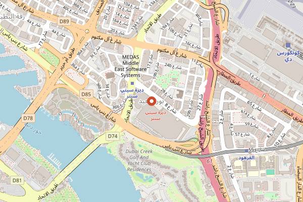 Map showing Carinderia ni Tandang Sora in Dubai