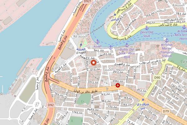 Map showing Variety Momo Restaurant in Dubai