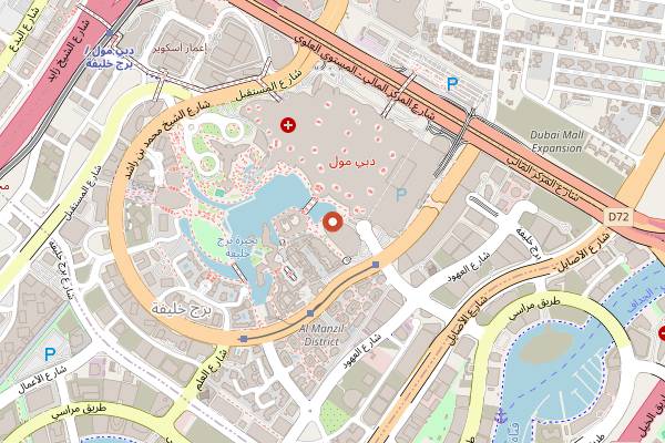 Map showing Apricot in Dubai