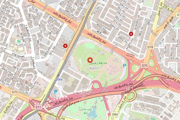 Map showing Arabian Tea House in Dubai
