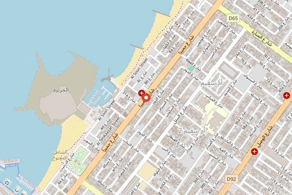 Map showing Brew in Dubai