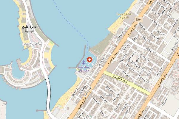 Map showing BRIX Café in Dubai