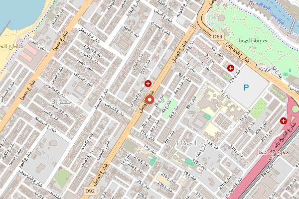 Map showing NAC (North Audley Cantine) in Dubai