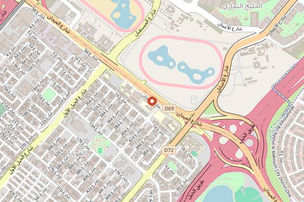 Map showing Afghan Khorasan Kabab in Dubai