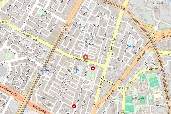 Map showing Malabar Paris Restaurant in Dubai