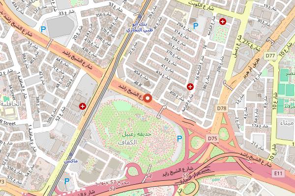 Map showing Zam Zam Mandi in Dubai