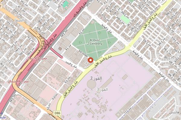 Map showing Earth Roastery in Dubai