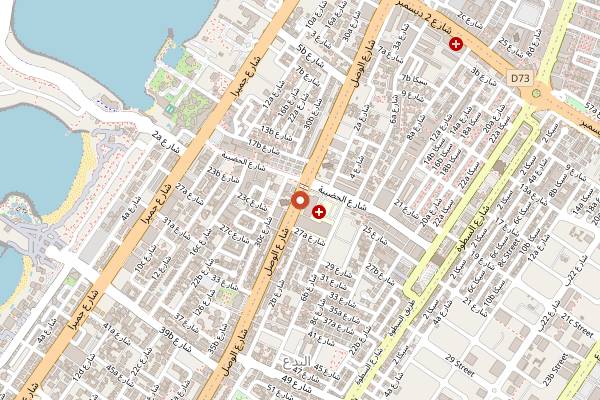 Map showing Mokha 1450 in Dubai