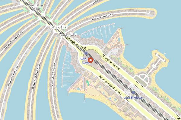 Map showing Mamalu Kitchen in Dubai