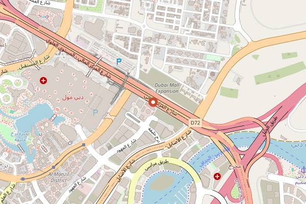 Map showing Tavola Studio in Dubai