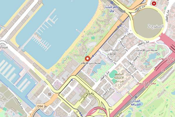 Map showing Bounty Beets in Dubai