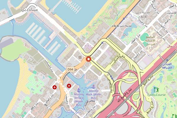 Map showing KOBEYa Restaurant in Dubai