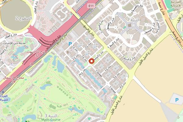 Map showing Planet Terra in Dubai