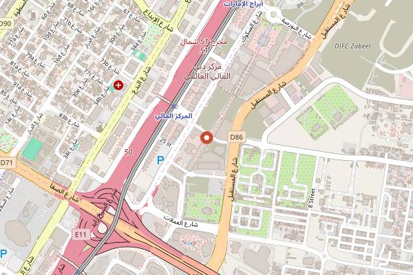 Map showing Tawa Gluten-Free Eatery in Dubai