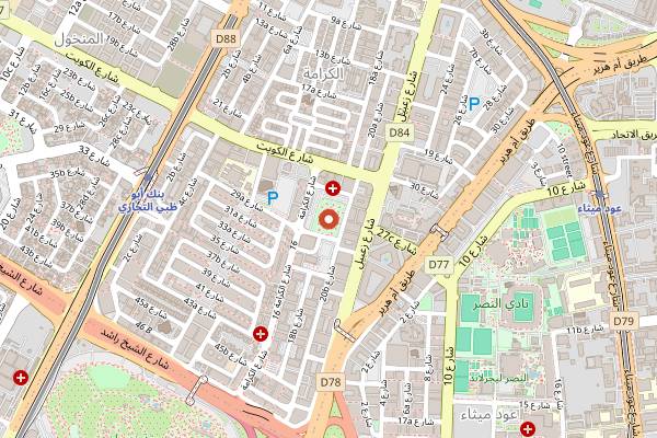 Map showing Ramadan Street Food Festival in Dubai