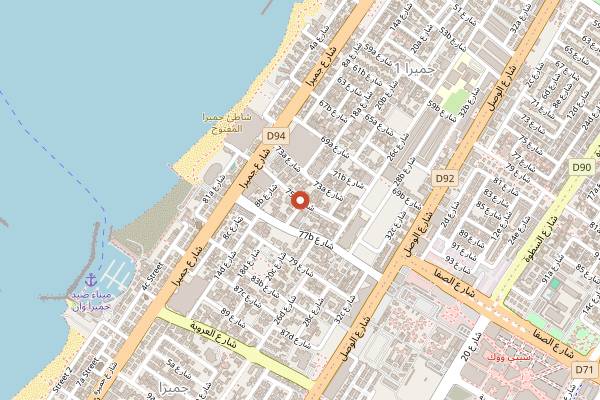 Map showing 11 Woodfire in Dubai