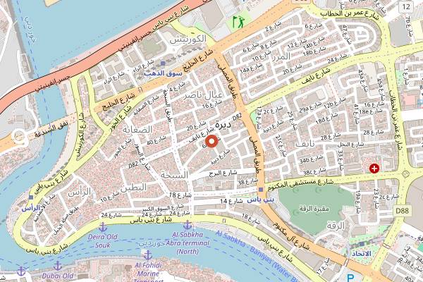 Map showing Afghan Kebab House in Dubai