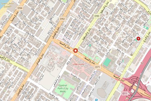 Map showing Scantic Restaurant in Dubai
