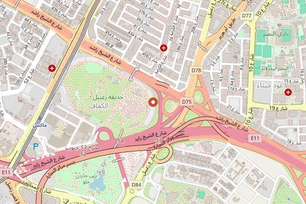 Map showing Sthan in Dubai