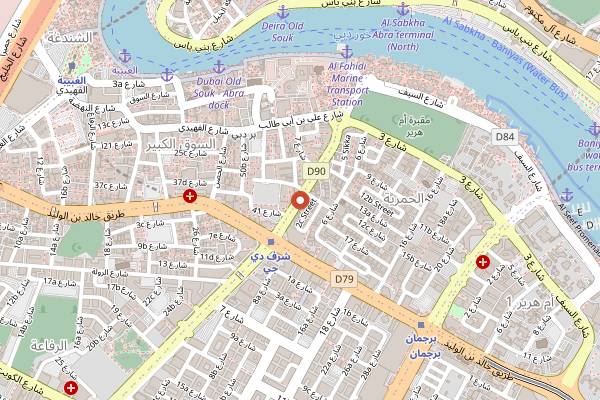 Map showing Al Ustad Special Kabab in Dubai