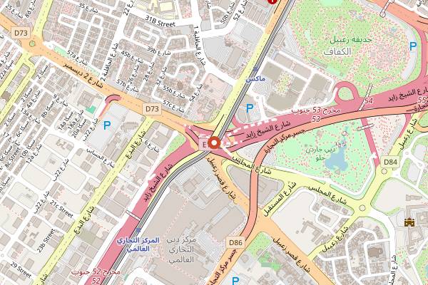 Map showing Broccoli Pizza & Pasta in Dubai