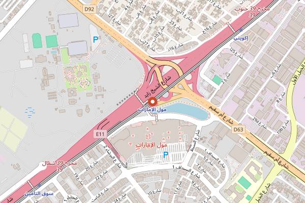 Map showing HuQQabaz Garden in Dubai