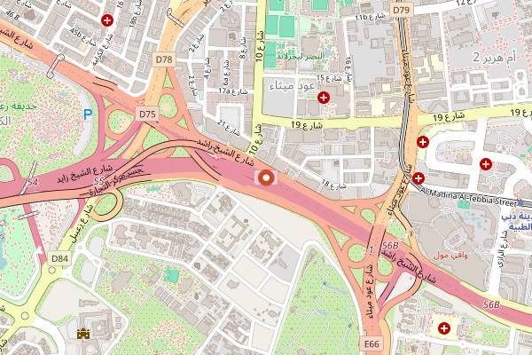 Map showing Last Exit DXB Bound in Dubai