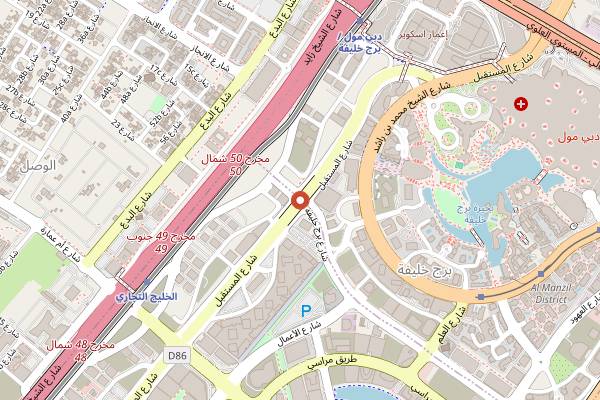 Map showing Double Decker Pub in Dubai