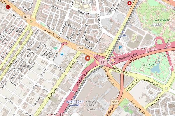 Map showing Electric Pawn Shop in Dubai
