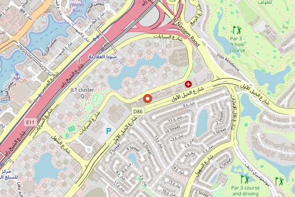 Map showing NOLA Eatery & Social House, JLT in Dubai