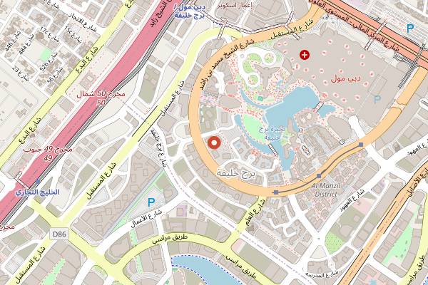 Map showing Tezukuri in Dubai