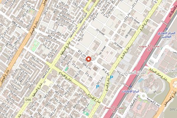 Map showing Ravi Restaurant in Dubai