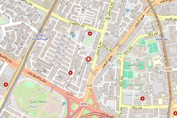 Map showing Saravanaa Bhavan in Dubai