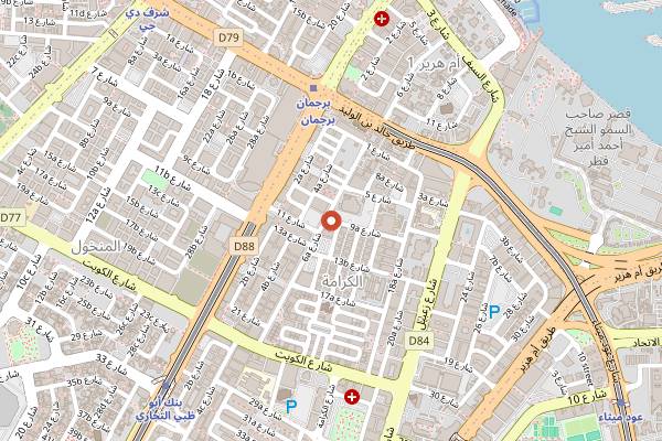 Map showing Al Hara Cafeteria in Dubai