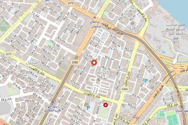 Map showing Chaat Bazaar in Dubai