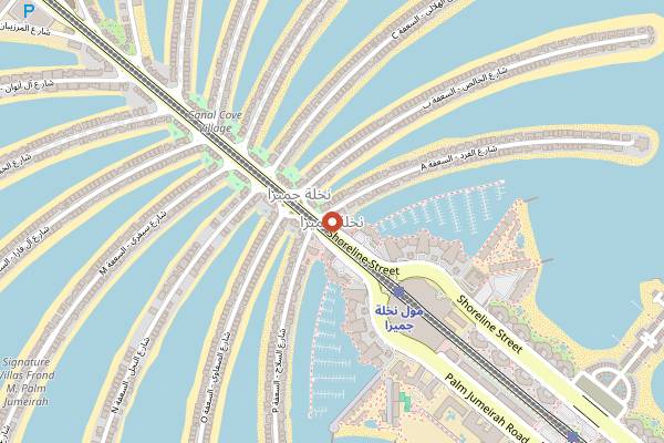 Map showing Leña in Dubai