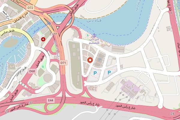 Map showing Soirée in Dubai
