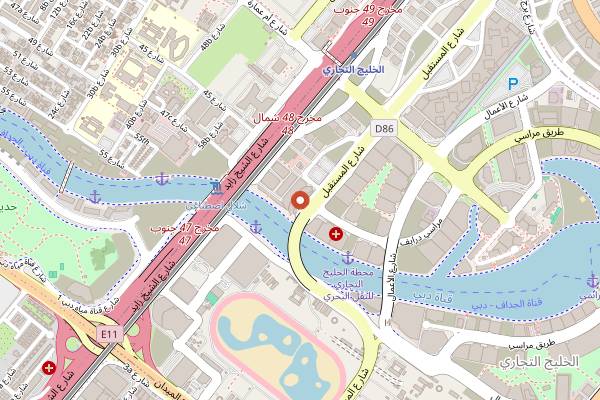 Map showing VNTG in Dubai