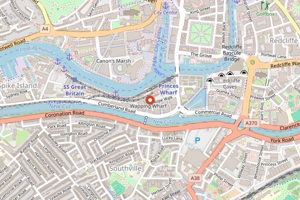 Map showing Anna Cake Couture in Bristol