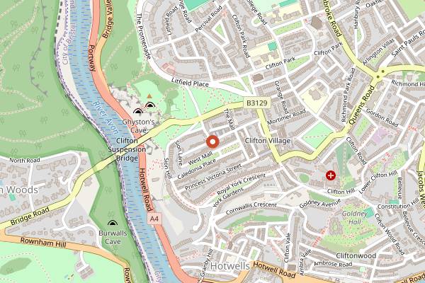 Map showing The Coronation Tap in Bristol