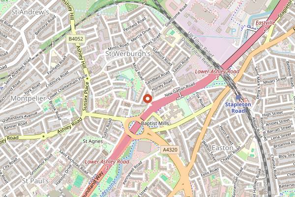 Map showing Fierce & Noble in Bristol