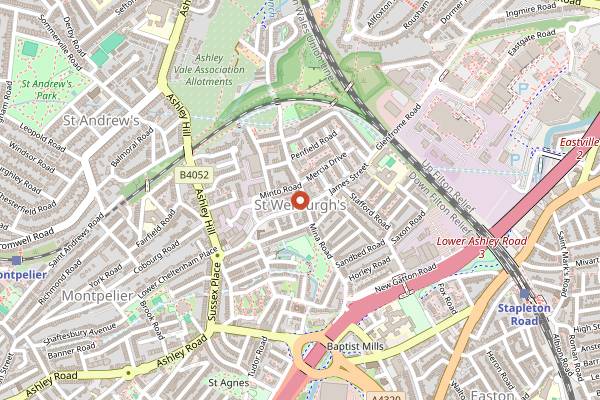 Map showing Clouds in Bristol