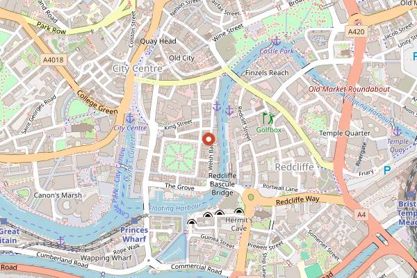 Map showing Spicer+Cole in Bristol