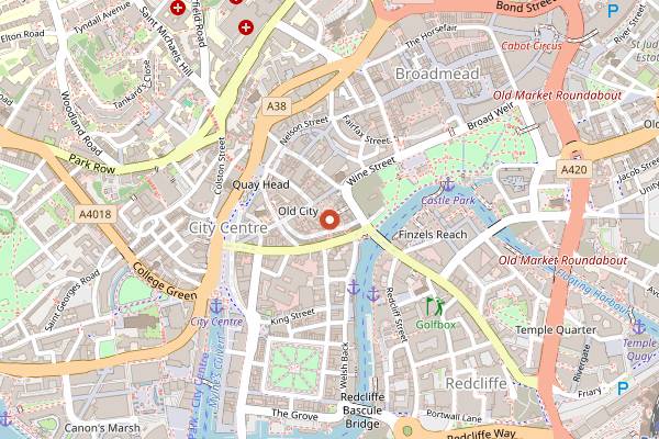 Map showing Caribbean Wrap in Bristol