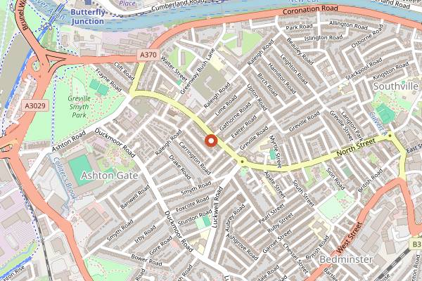 Map showing Pizzarova in Bristol