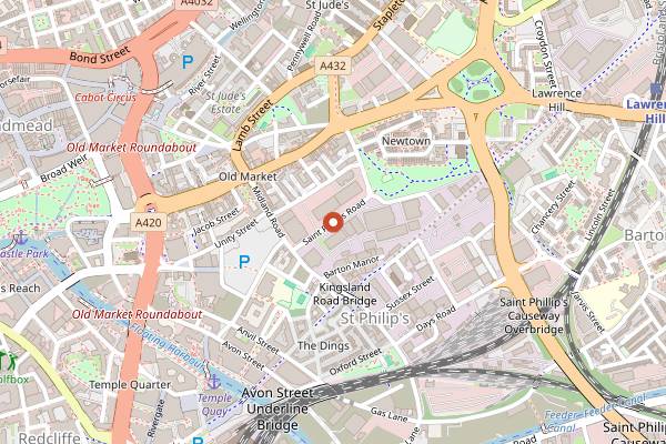 Map showing Bakehouse in Bristol